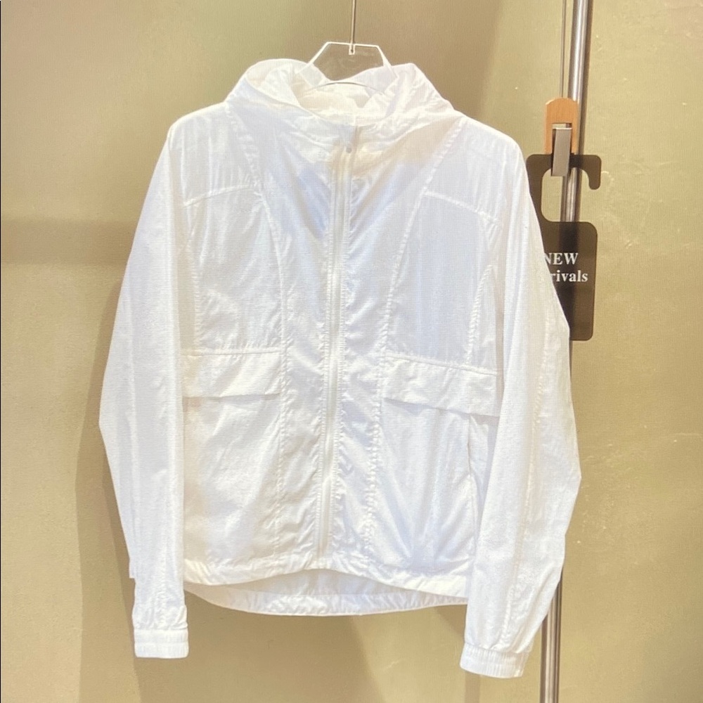 lululemon Hood Lite athletica White Lightweight Hooded Jacket S